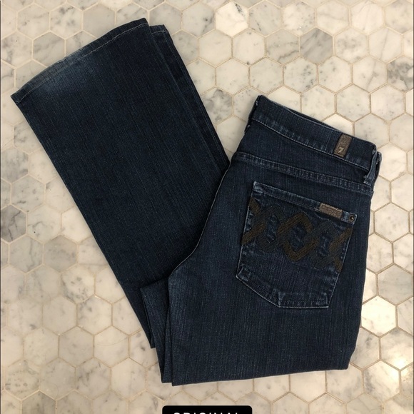𝅺7 for all mankind bootcut jeans - Picture 1 of 15